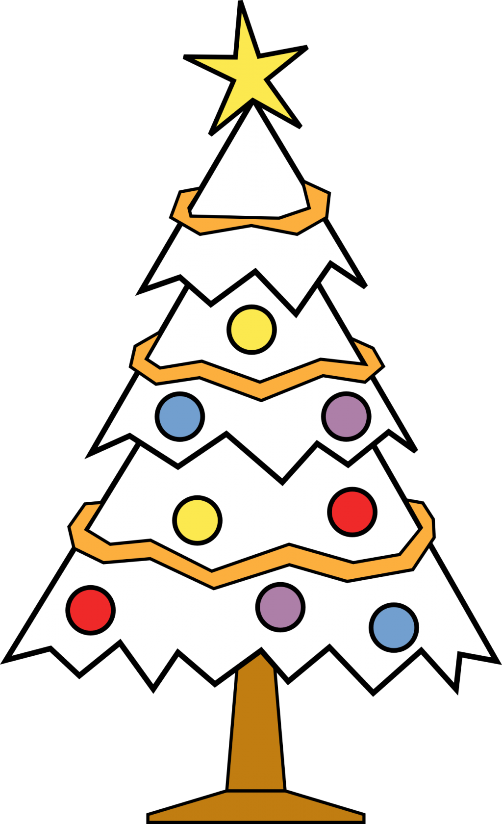 Christmas Tree Clip Art - Christmas Tree Ki Drawing - Png Download (555x911), Png Download