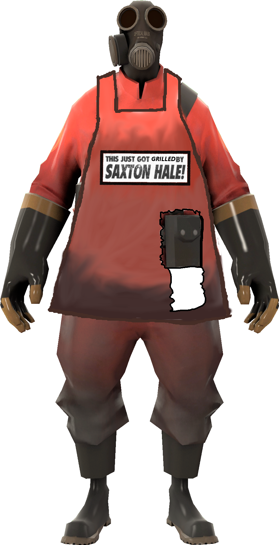 Team Fortress 2 Pyro - Ben Shapiro Tf2 Clipart (963x1878), Png Download