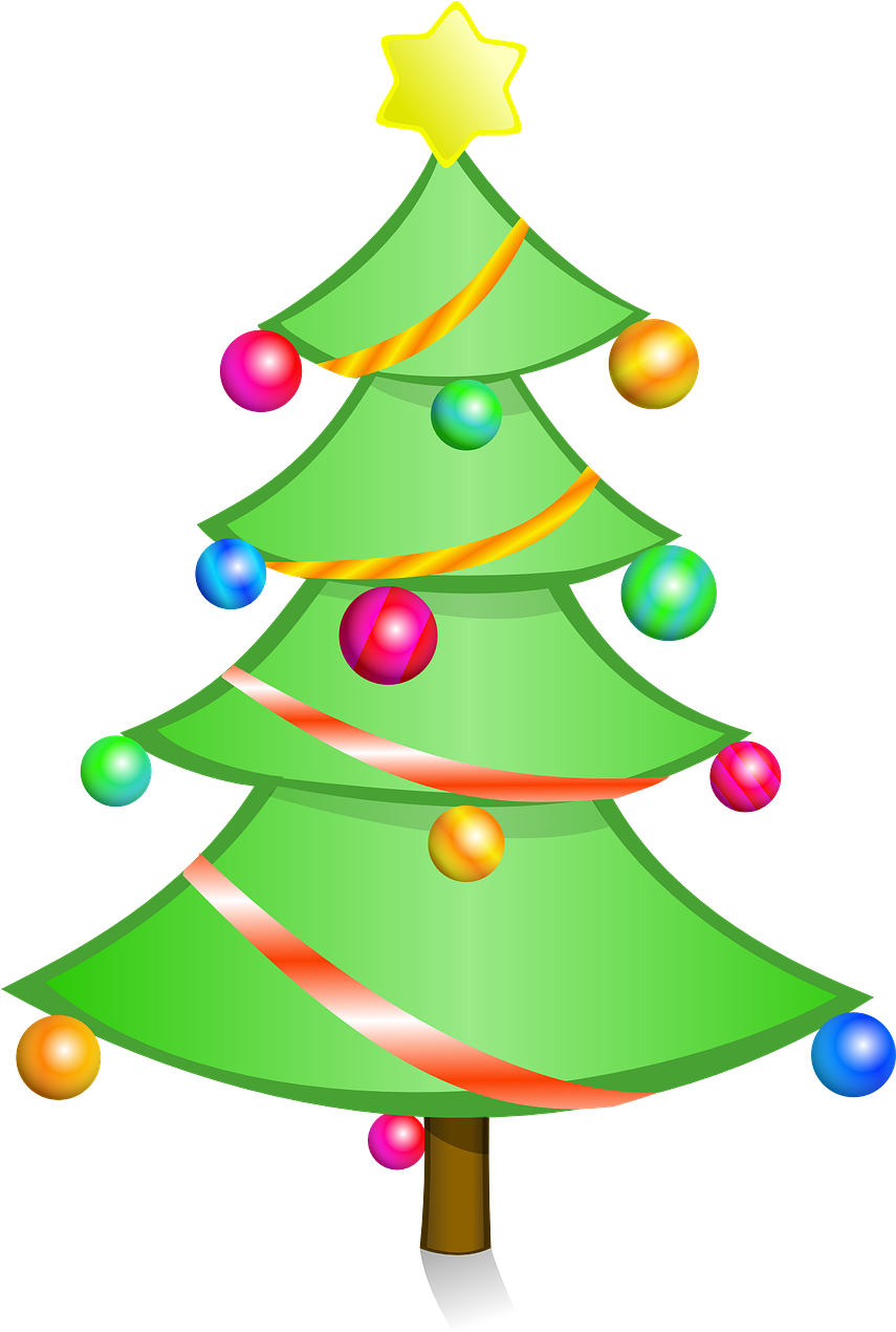 Christmas Tree Clip Art Png Transparent Png (854x1280), Png Download