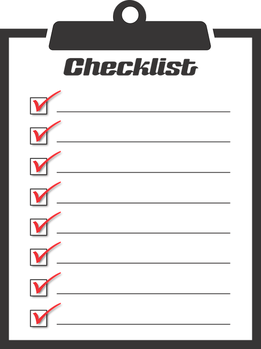 Checklist, To Do, Activities, Boxes, Checkmark, Chores - Task Checklist Clipart (538x720), Png Download