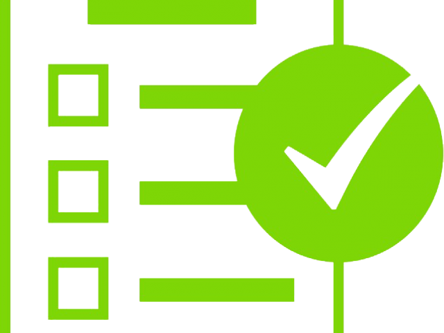 Icons Clipart Checklist - Sign - Png Download (640x480), Png Download