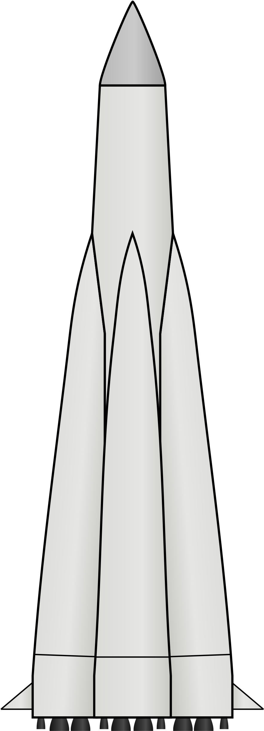 Sputnik Rakete Clipart (1200x2856), Png Download