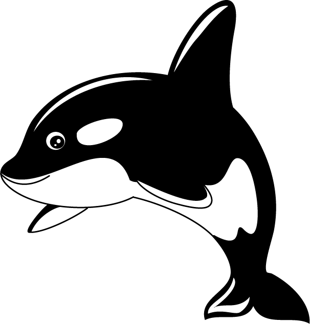 Sperm Whale Clipart Carton - Cute Killer Whale Clip Art - Png Download (606x634), Png Download