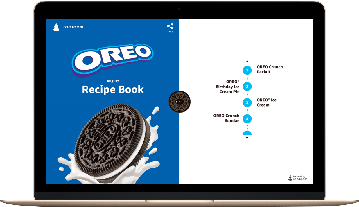Roojoom Exmpl 01 - Oreo Clipart (1428x898), Png Download