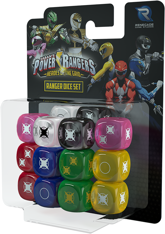 Power Ranger Dice Pack 800pxl Rgb - Poker Set Clipart (800x800), Png Download