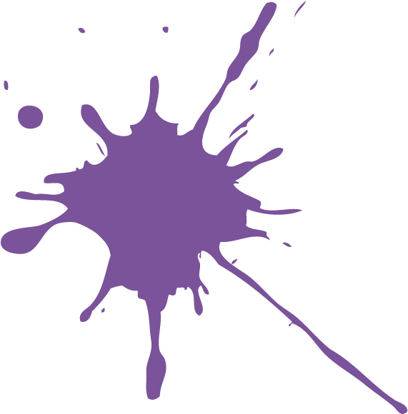Purple Paint Splatter - Paint Splatter No Background Clipart (571x580), Png Download