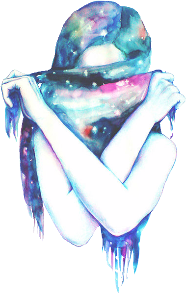 “ Trans Par En Cy - Girls Galaxy Clipart (500x698), Png Download