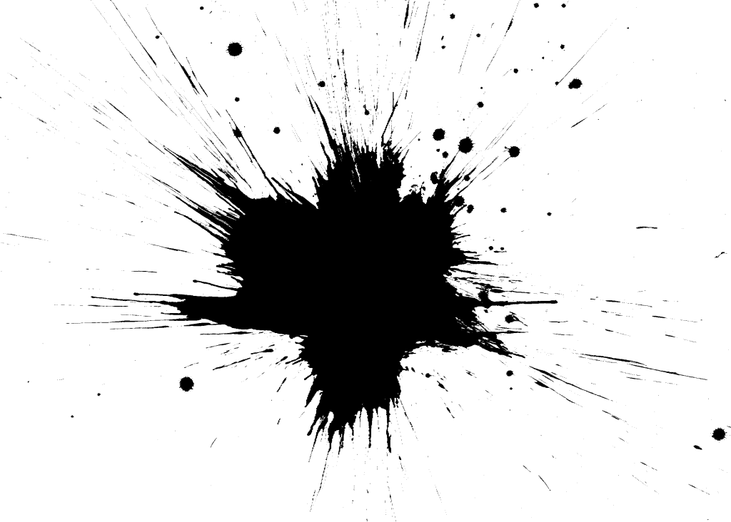1024 X 732 12 - Splash Black Clipart (1024x732), Png Download
