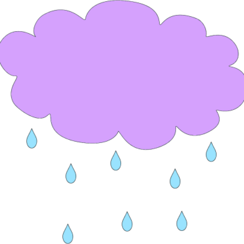 Rain Cloud Clipart Purple Clip Art Image For Teachers - Purple Rain Clip Art - Png Download (1024x1024), Png Download