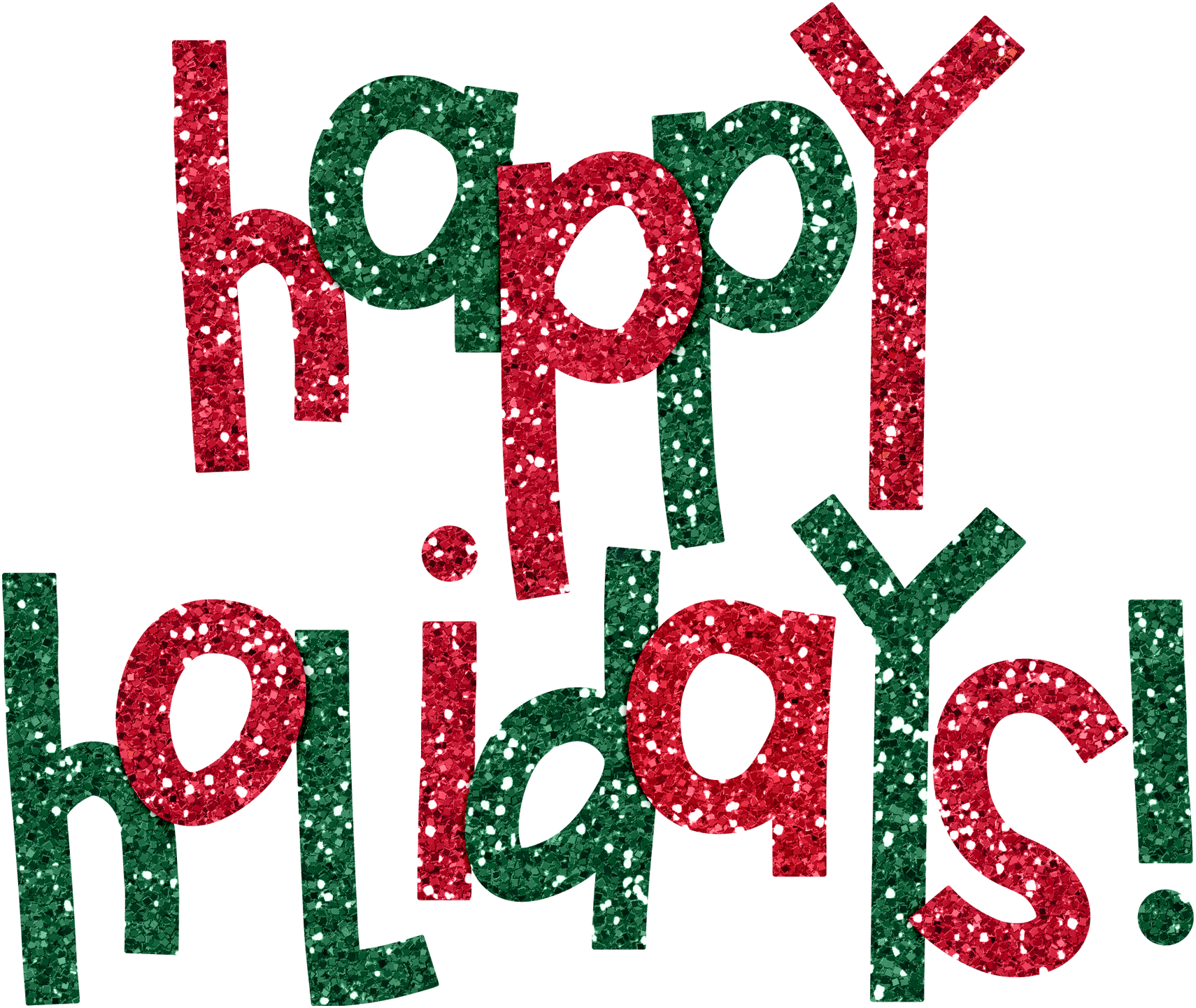 Happy Holidays Png - Happy Holidays Transparent Background Clipart (1710x1441), Png Download
