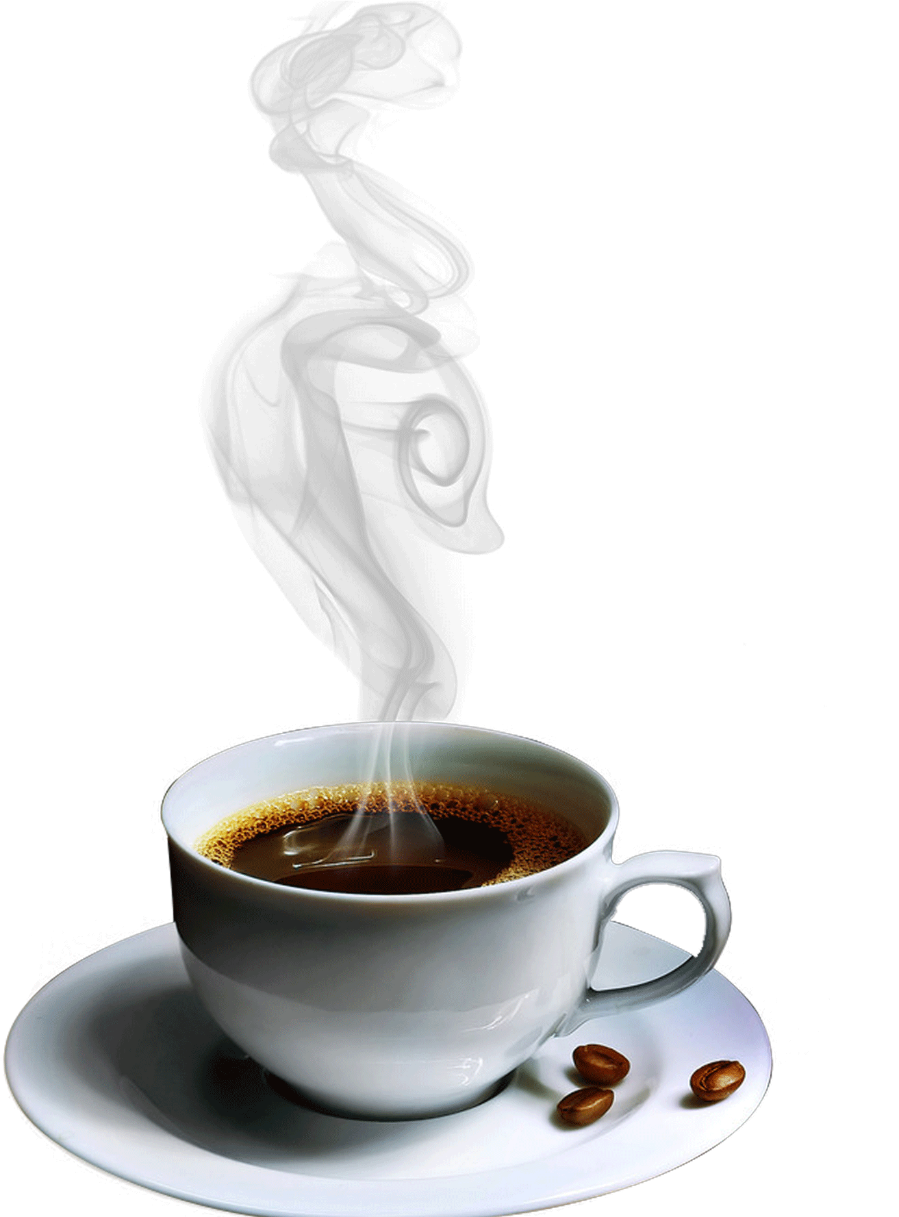 Coffee Mug Png Free Download - Coffee Cup With Steam Png Clipart (1336x1776), Png Download