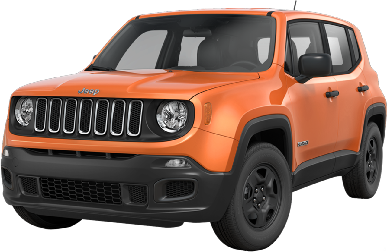 Jeep Renegade Sport Orange Clipart (1280x960), Png Download