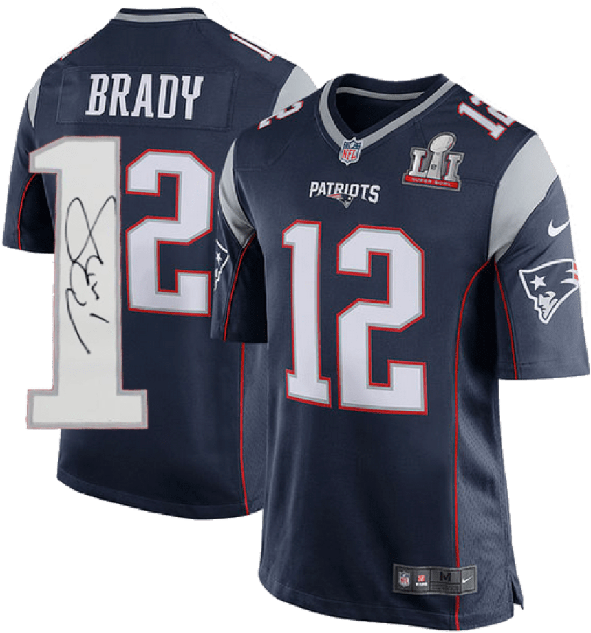 Top Quality Tom Brady New England Patriots Nfl Authentic - Super Bowl 53 Jerseys Clipart (1000x1000), Png Download