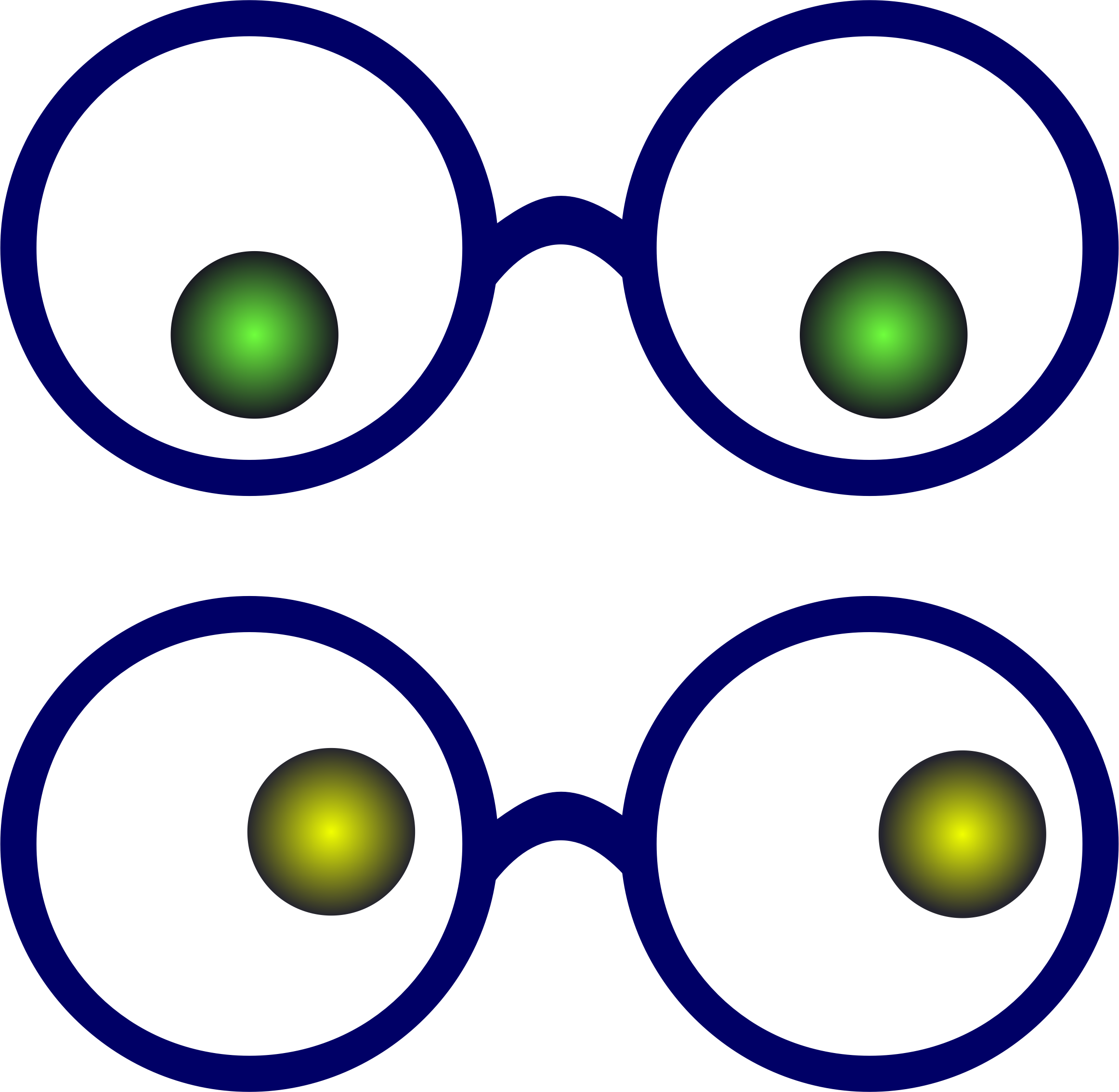 Glasses - Eyes With Glasses Clipart - Png Download (2324x2270), Png Download