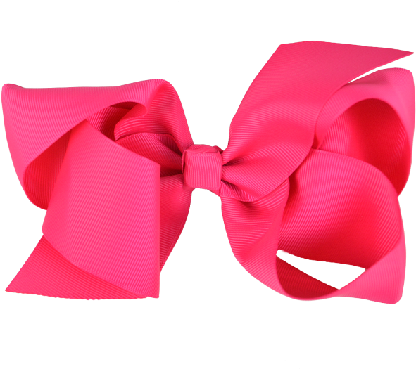 Rwc41706 Bright Pink 18 Cm Ribbon Bow - Headband Clipart (600x600), Png Download
