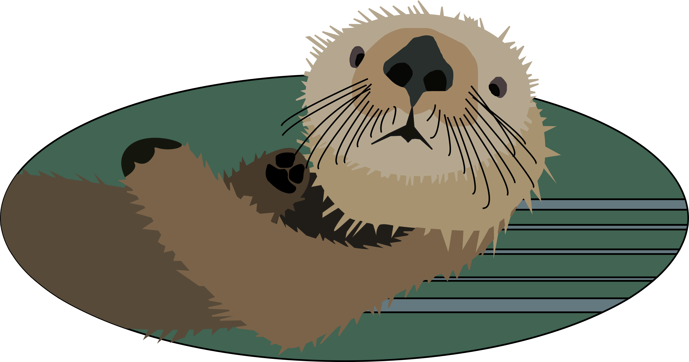 Otter Png Clipart (900x472), Png Download