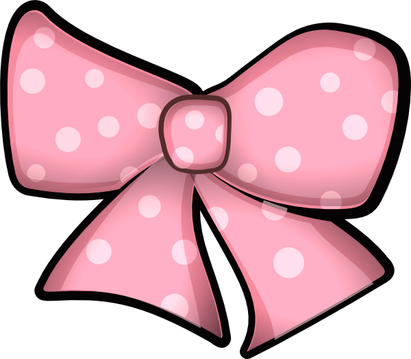 Free Pink Bow Png - Mickey Mouse Pink Bow Clipart (600x524), Png Download