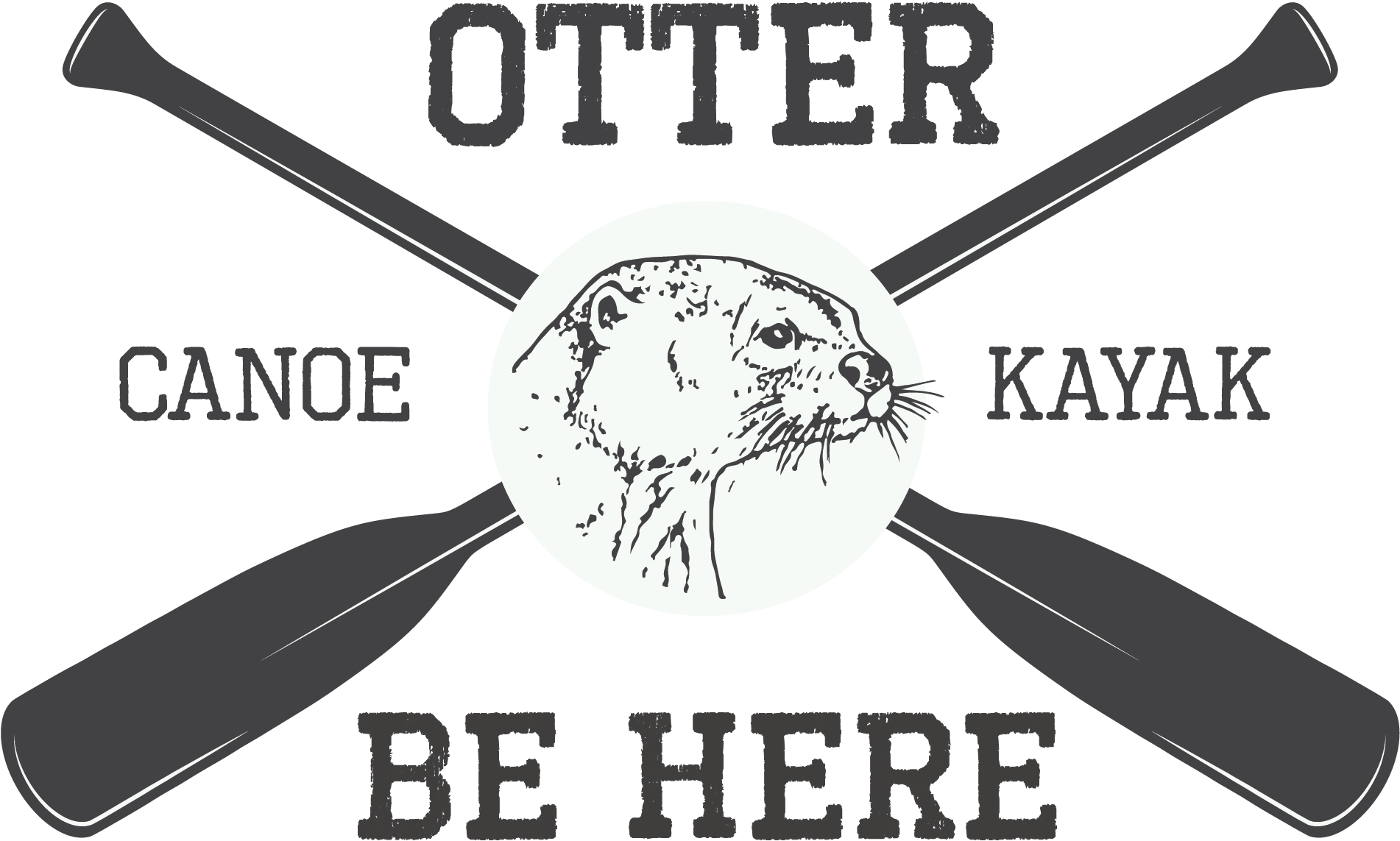 Otter Be Here Clipart (1901x1234), Png Download