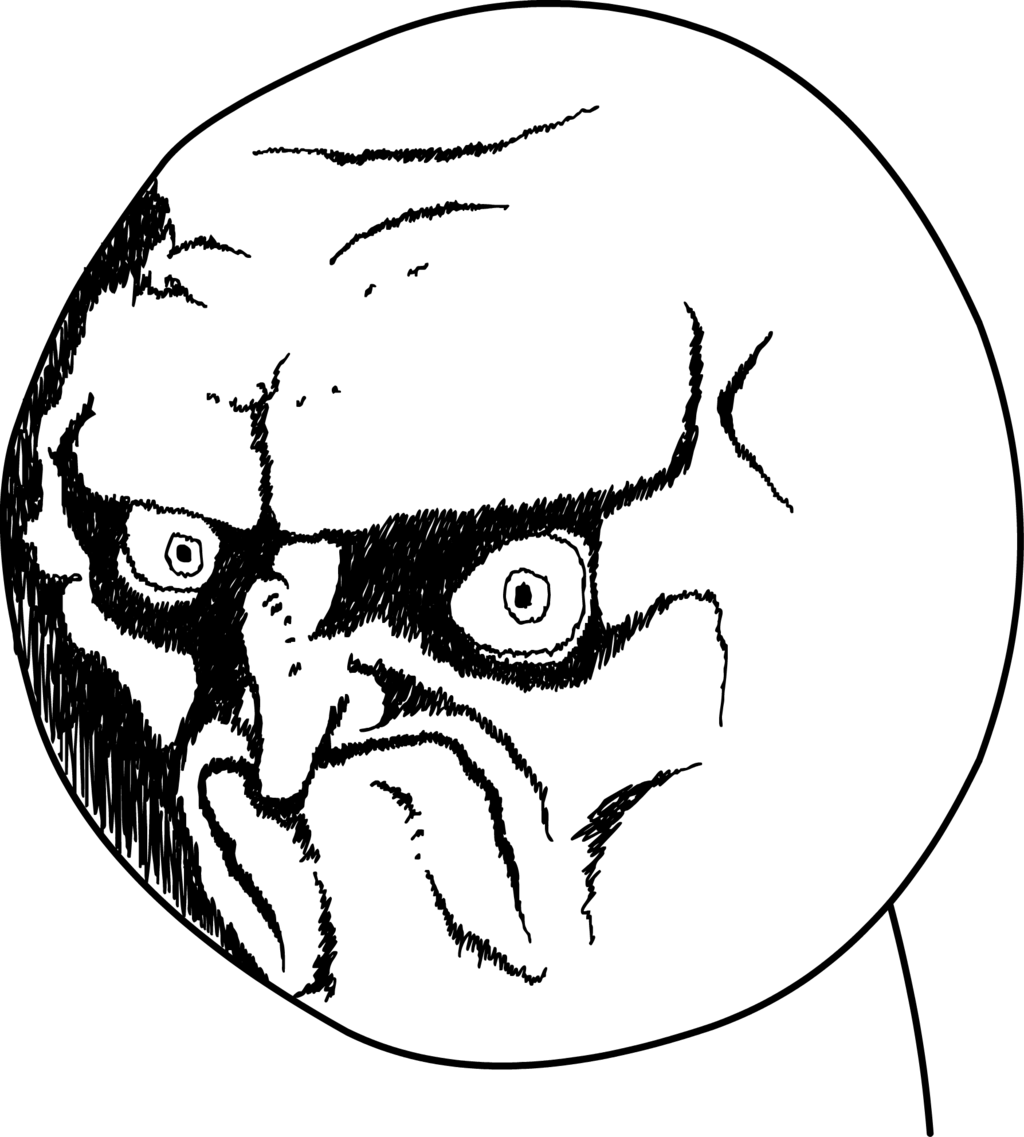 Disgusted Meme Face Png - No Rage Face Png Clipart (1024x1137), Png Downloa...