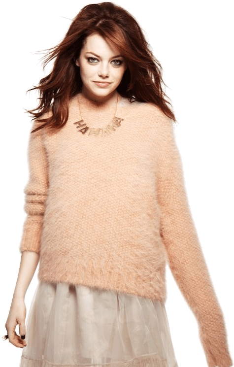 Emma Stone Pullover - Emma Stone Zombieland Png Clipart (623x775), Png Download