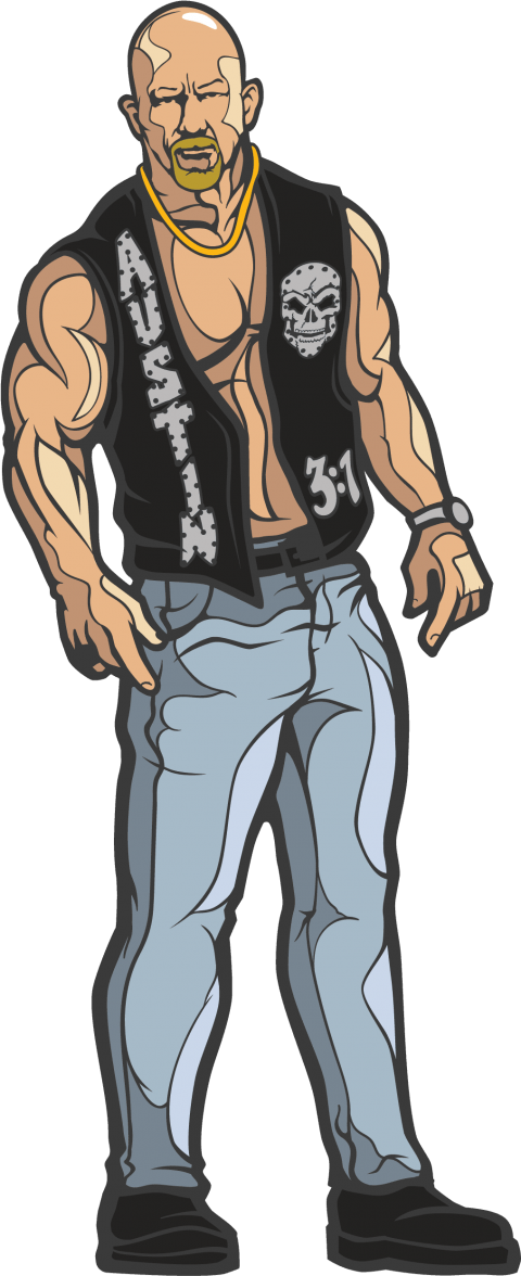 Free Png Download Figpin Wwe Stone Cold Steve Austin - Stone Cold Steve Austin Cartoon Clipart (480x1176), Png Download