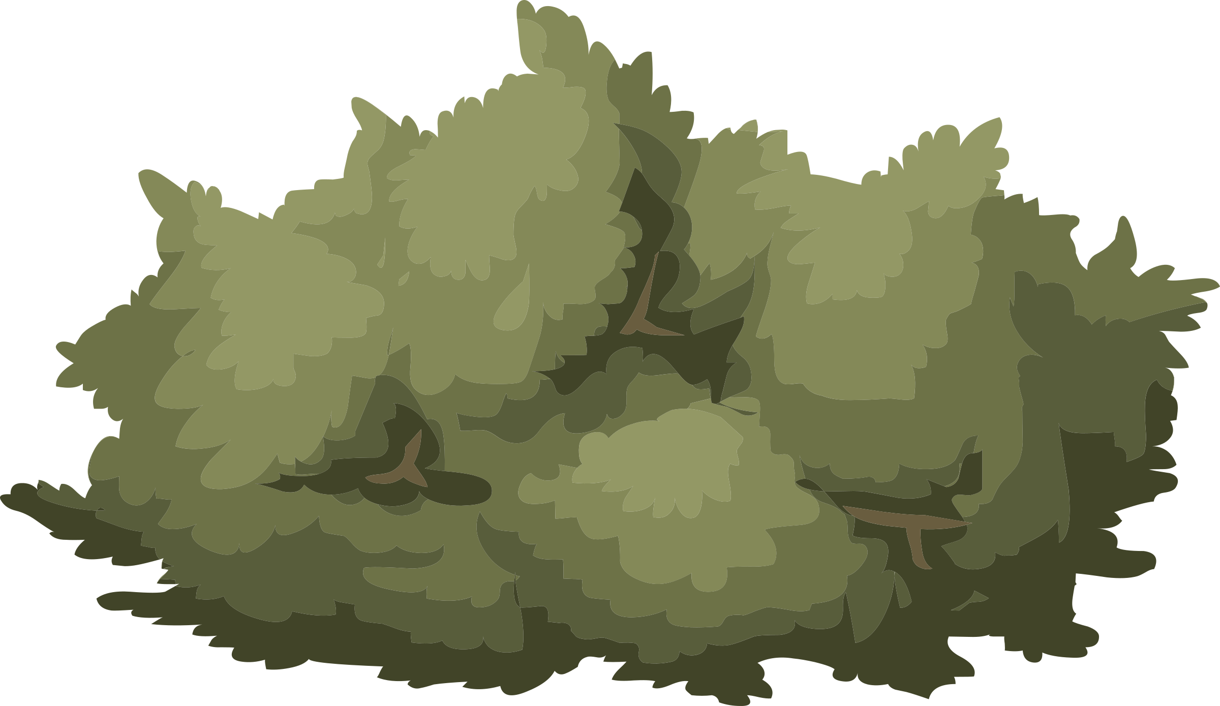 Bush Png Cartoon Bush Vector Png Clipart Large Size Png Image Pikpng