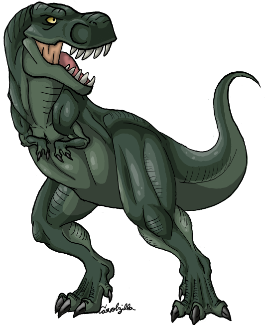 Dinossauro Rex Desenho Png - Animated T Rex Png Clipart (546x651), Png Download