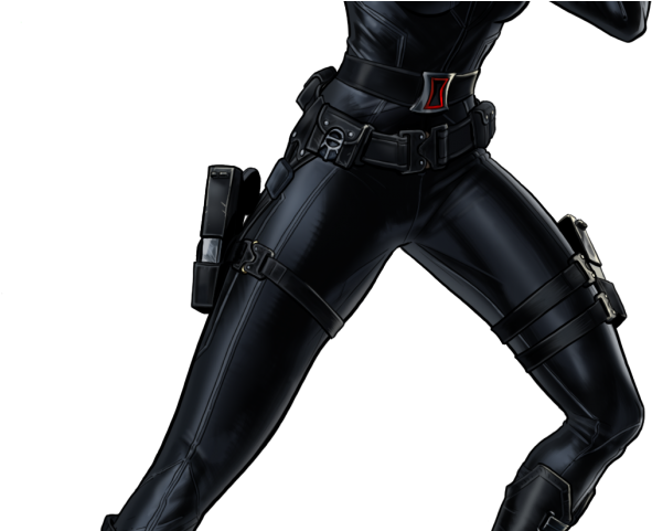 Black Widow Clipart Transparent Background - Black Widow Avengers Cartoon Png (640x480), Png Download