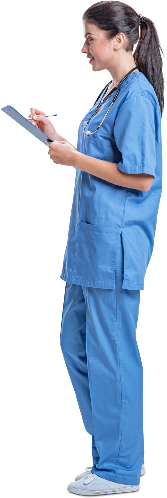 539 X 1600 30 - Nurse Cut Out Clipart (539x1600), Png Download