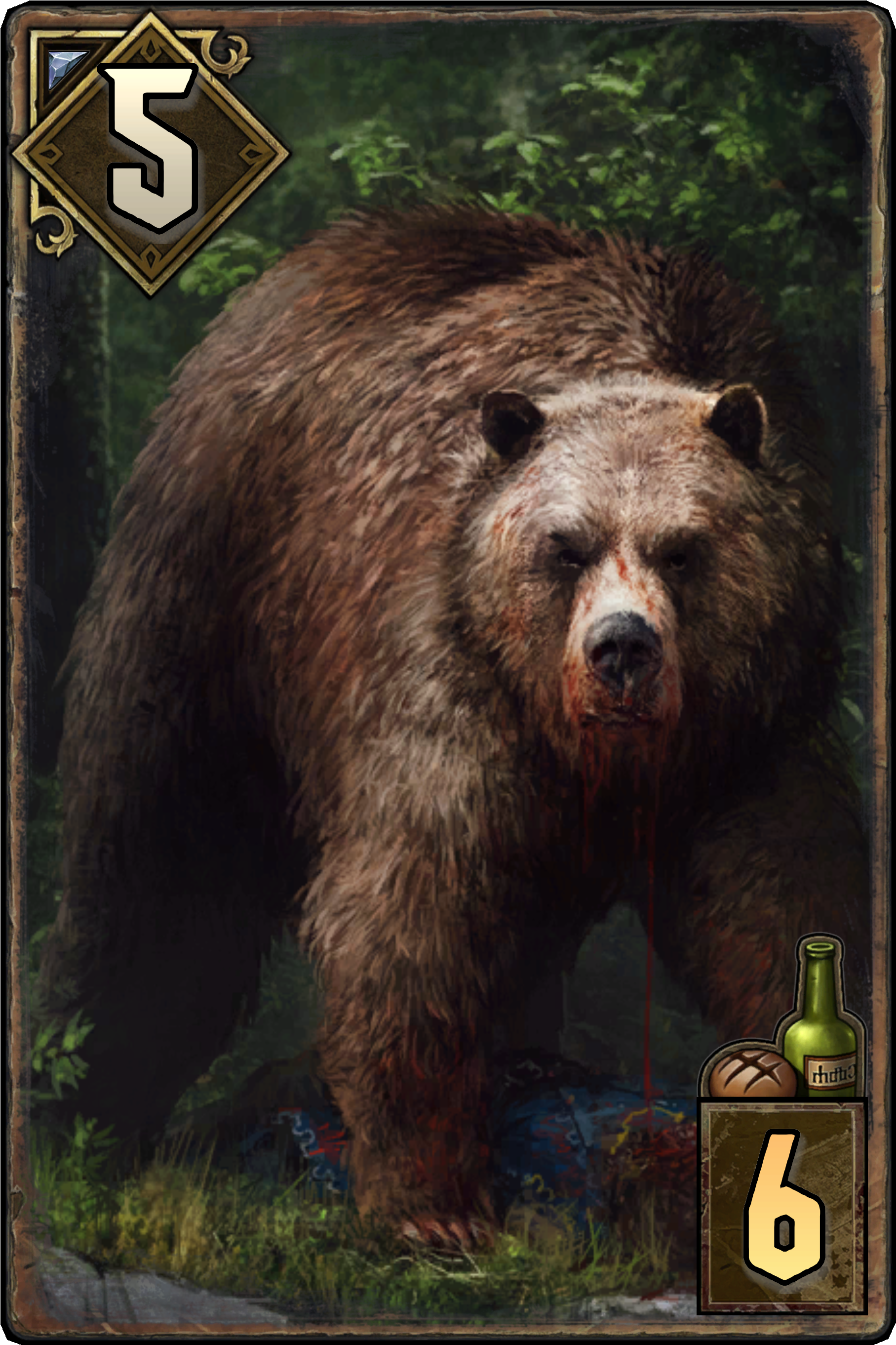 Elder Bear - Gwent: The Witcher Card Game Clipart (2186x2924), Png Download