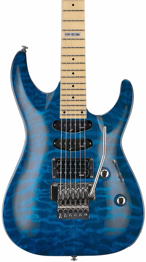 Ltd Mh-103 Quilted Maple Electric Guitar - Esp Ltd Mh 103 Clipart (714x1000), Png Download