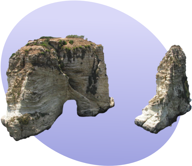 P Beirut-raouché Rocks Formation Clipart (759x656), Png Download