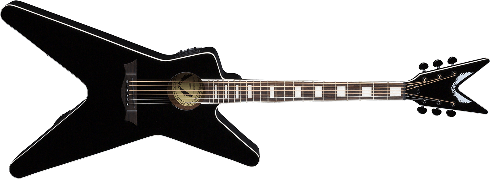 Dean Guitars Ml Acoustic Electric - Dean Dimebag Showdown Ml Clipart (1600x690), Png Download
