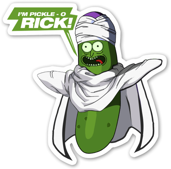 Pickle-o - I M Pickle O Rick Clipart (600x595), Png Download