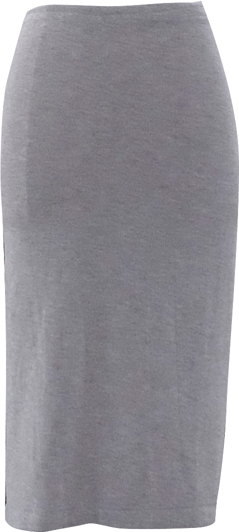 Gray Pencil Skirt By British Steele - Gray Skirt Png Clipart (831x1413), Png Download