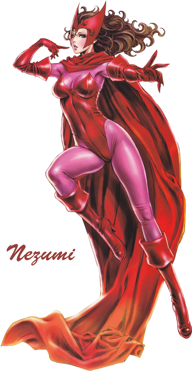 Scarlet Witch Clipart (850x1482), Png Download