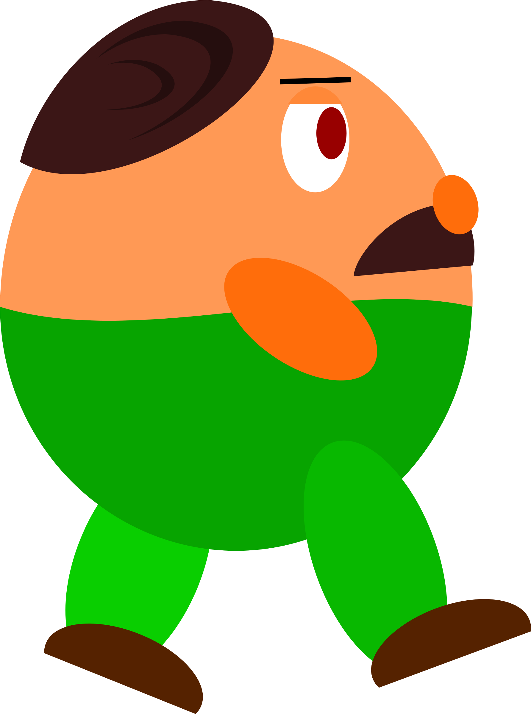 This Free Icons Png Design Of Green Pants Guy Clipart (1784x2400), Png Download