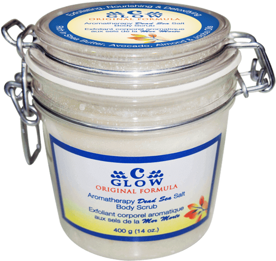 Aromatherapy Oils & Dead Sea Salt Body Scrub - Cream Clipart (600x600), Png Download
