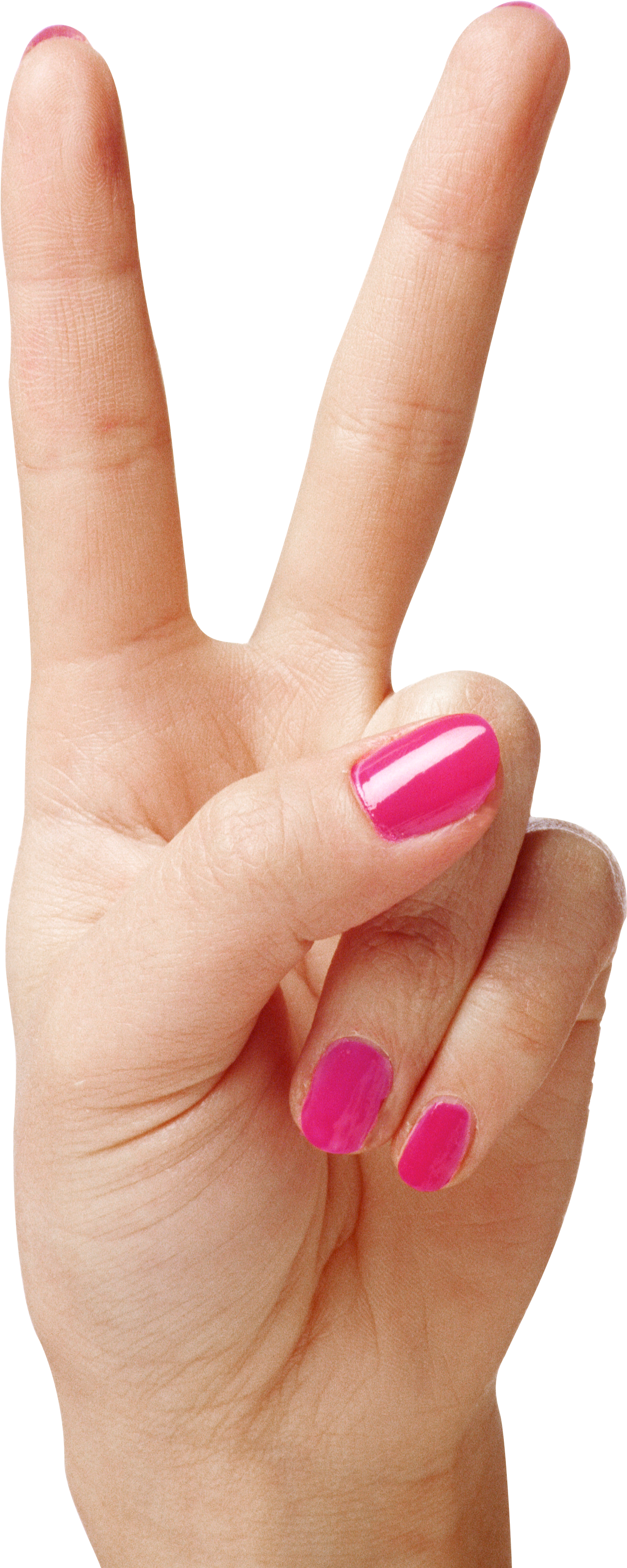 Hand Showing Two Fingers Png Clipart Image - 2 Fingers Hand Png Transparent Png (2565x3885), Png Download