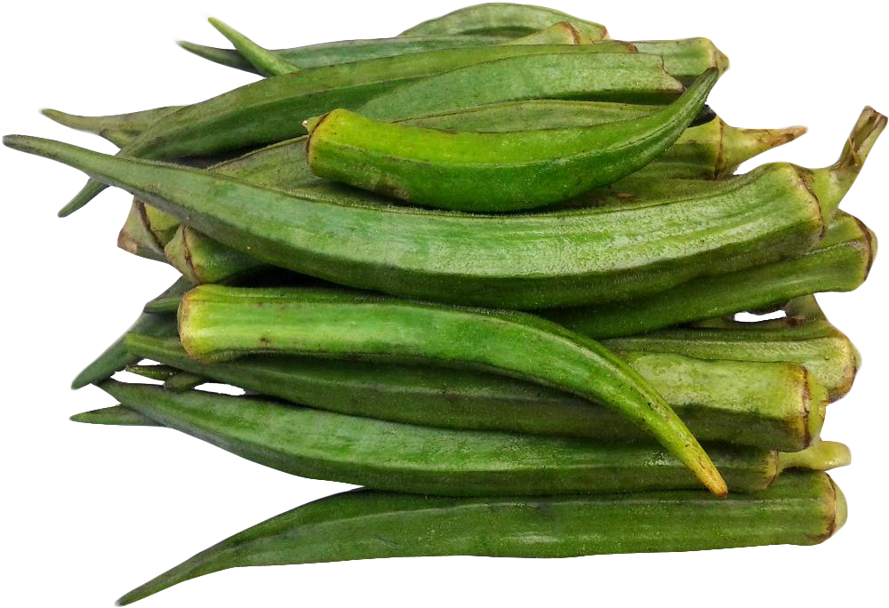 Okra Png Image - Vegetables Lady Finger Png Clipart (1024x728), Png Download
