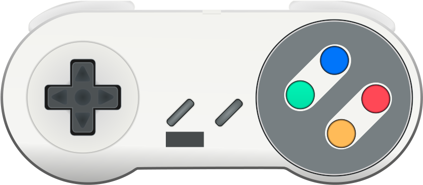 Graphic Stock File Snes Svg Wikimedia Commons Open - Super Nintendo Control Png Clipart (1000x600), Png Download