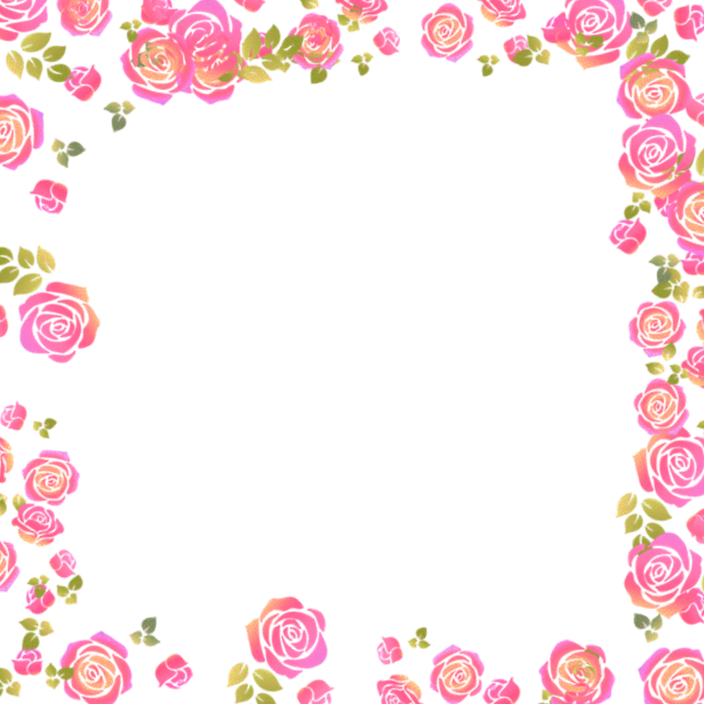 Roses Sticker - Picture Frame Clipart (1024x1024), Png Download