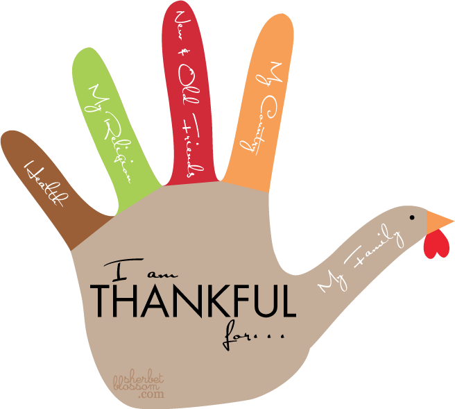Hand Turkey Template Festival Collections Banner Black - Thanksgiving Hand Turkey Drawing Clipart (656x589), Png Download