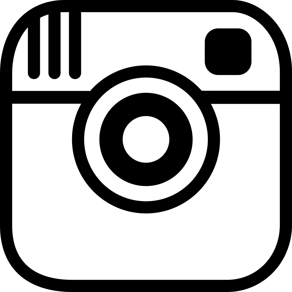 Instagram Photo Camera Logo Outline Comments - Instagram Logo Outline Clipart (980x980), Png Download