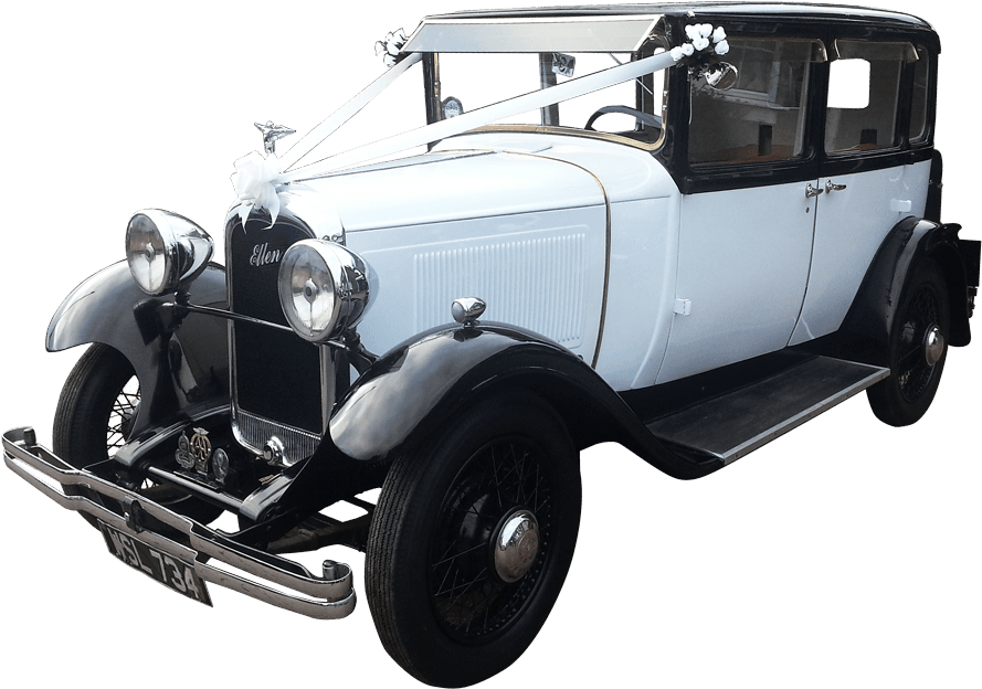 Vintage Wedding Cars Transparent Clipart (900x680), Png Download