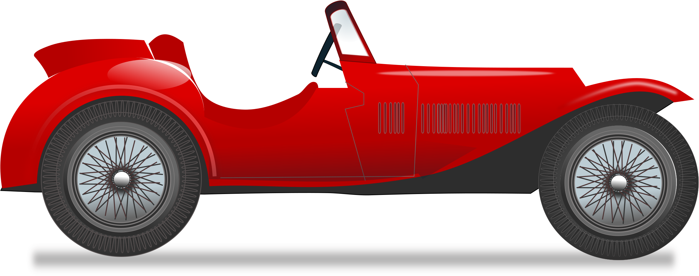 Classic Car Clipart 1940s Car - Race Car Clipart Jpg - Png Download (2400x960), Png Download