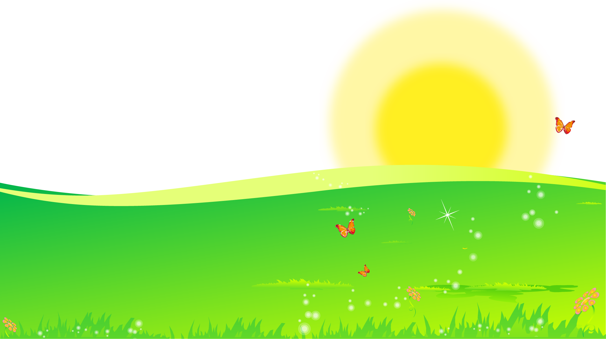 Sunrise Clipart Farmland - Cartoon Farmland - Png Download (2094x1171), Png Download