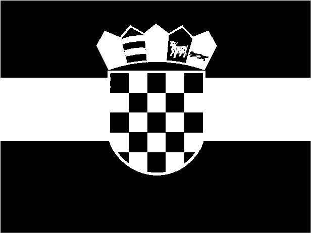 Flag Of Croatia Logo Black And White - Croatia Flag Clipart (2400x1800), Png Download