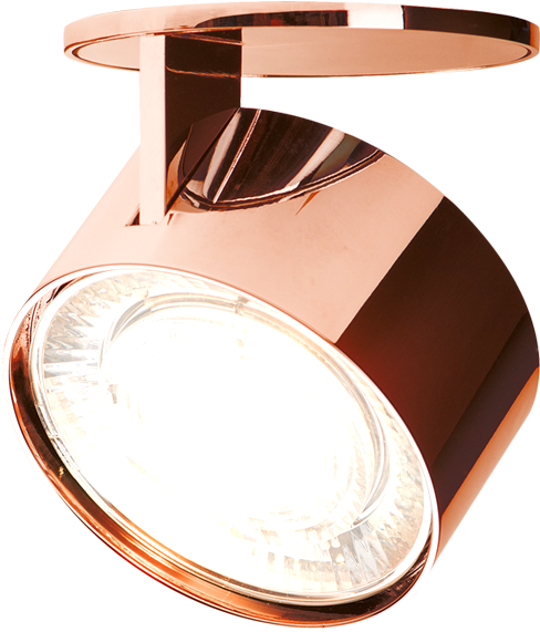 Led Copper Recessed Swivel Spotlight - Mawa Design Gmbh Clipart (600x600), Png Download