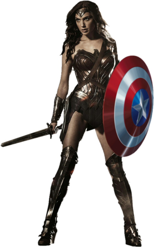 No Caption Provided - Wonder Woman Gal Gadot Full Costume Clipart (611x889), Png Download